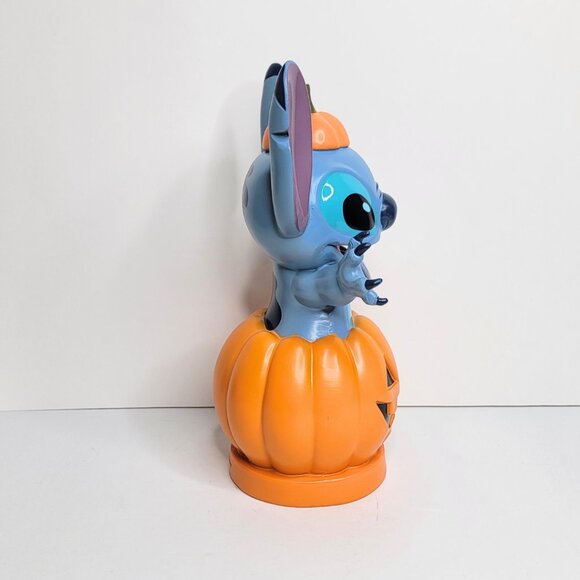 Stitch Pumpkin Jack-o-Lantern Halloween Figurine Disney Statue Holiday Decor NWT - Picture 4 of 8
